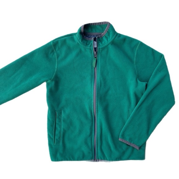 MEC Green Zip Up Fleece Sweatshirt Size 10 - Picture 3 of 6